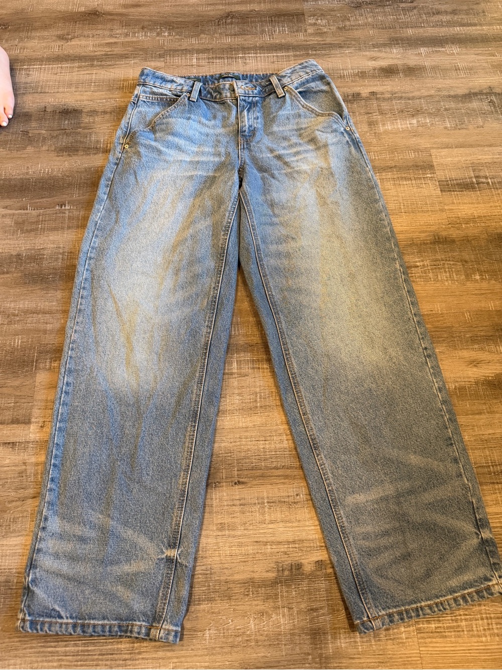 wild fable High-Rise Relaxed Wide-Leg Light Blue Denim Jeans